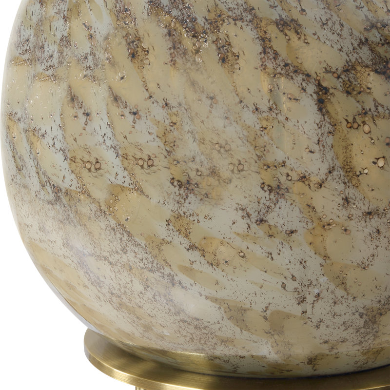 Tymeir Brown Glass Table Lamp