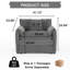 Chenille, ensemble de 2 chaises d'appoint modernes et confortables pour la maison-127174776