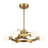Jataveon 30" LED Fandelier in Warm Brass with Remote Control-1094007037