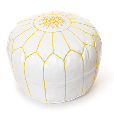 Leather Pouf