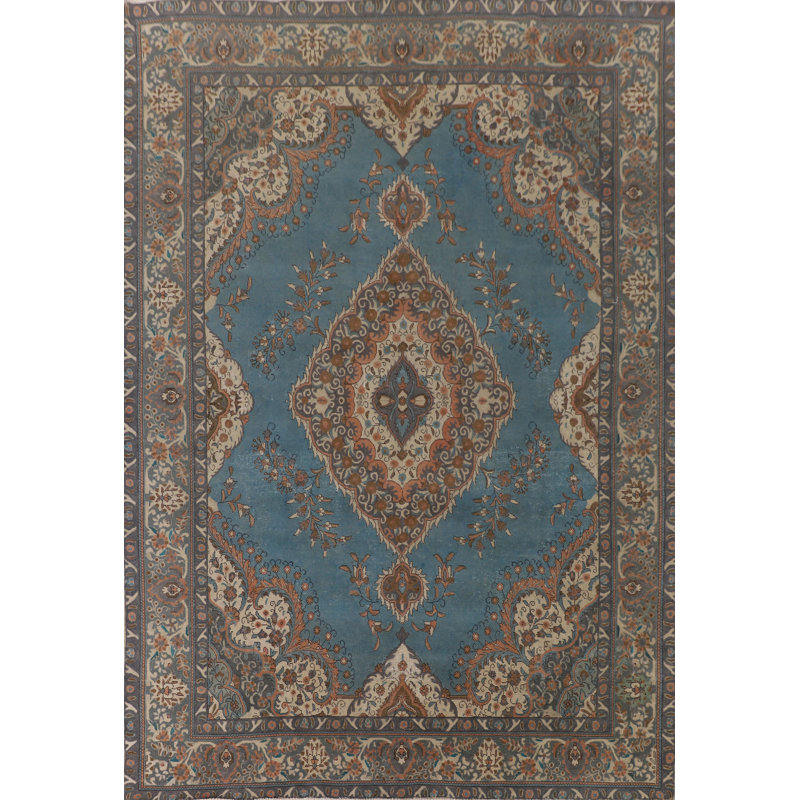 Tapis bleu surteint 10 pi x 13 pi