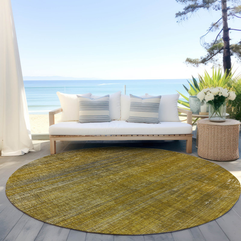 Altair Washable Indoor / Outdoor Rug, Round 8'