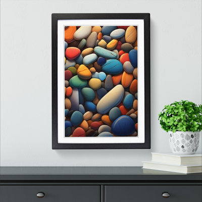 Pebbles Digital Art - Framed Print