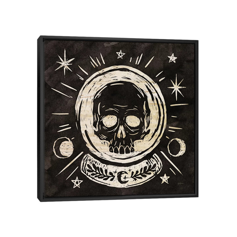 «Mystical Halloween Wood III», impression sur toile, H 26 po x l 26 po x P 1,5 po, Toile avec cadre noir, Pas de tapis