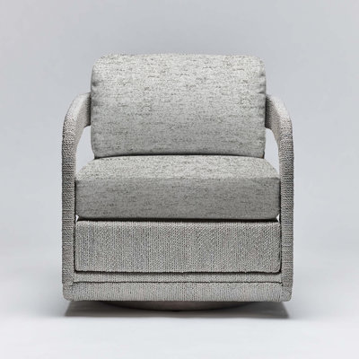 Fauteuil pivotant en cuir 27,5 po Harbour