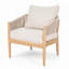 Fauteuil club d'extérieur en bois d'acacia-786440851