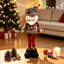 Décoration de Noël en forme de poupée de 48 cm (18,9 pouces), figurine de Père Noël en peluche pour foyer