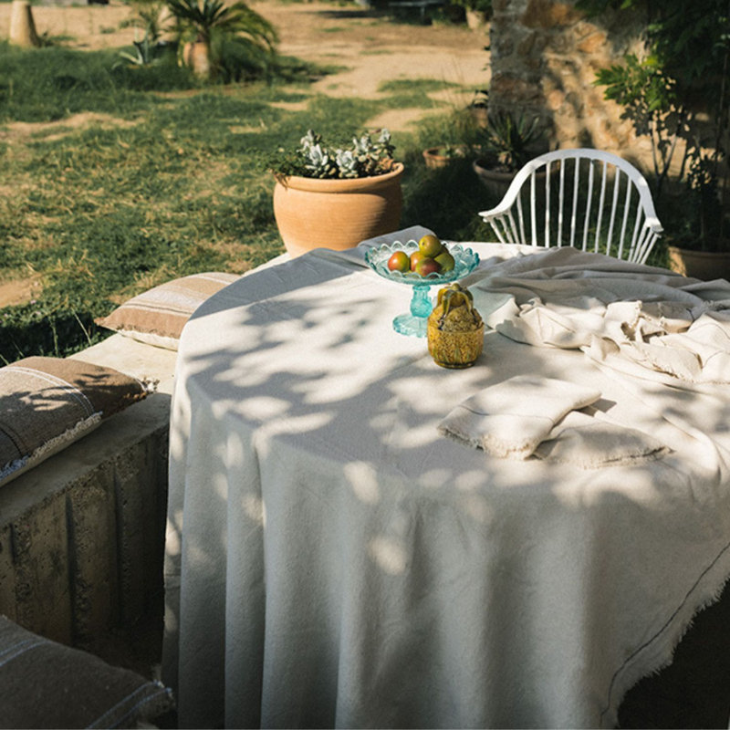 Nappe tissée à la main, Naturel