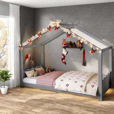 Lits simples en bois massif durable, conception Montessori pour les enfants