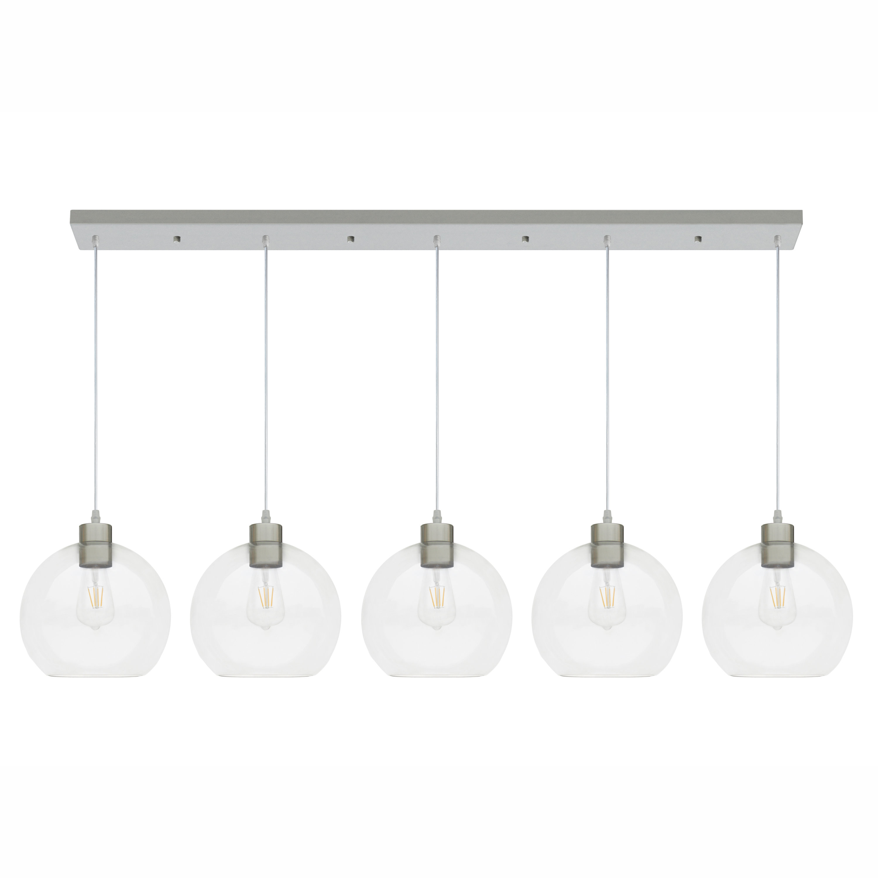 Latitude Run® Matte Black 5 Light Linear Pendant - Wayfair Canada