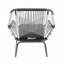 Fauteuil club d'extérieur en rotin PE