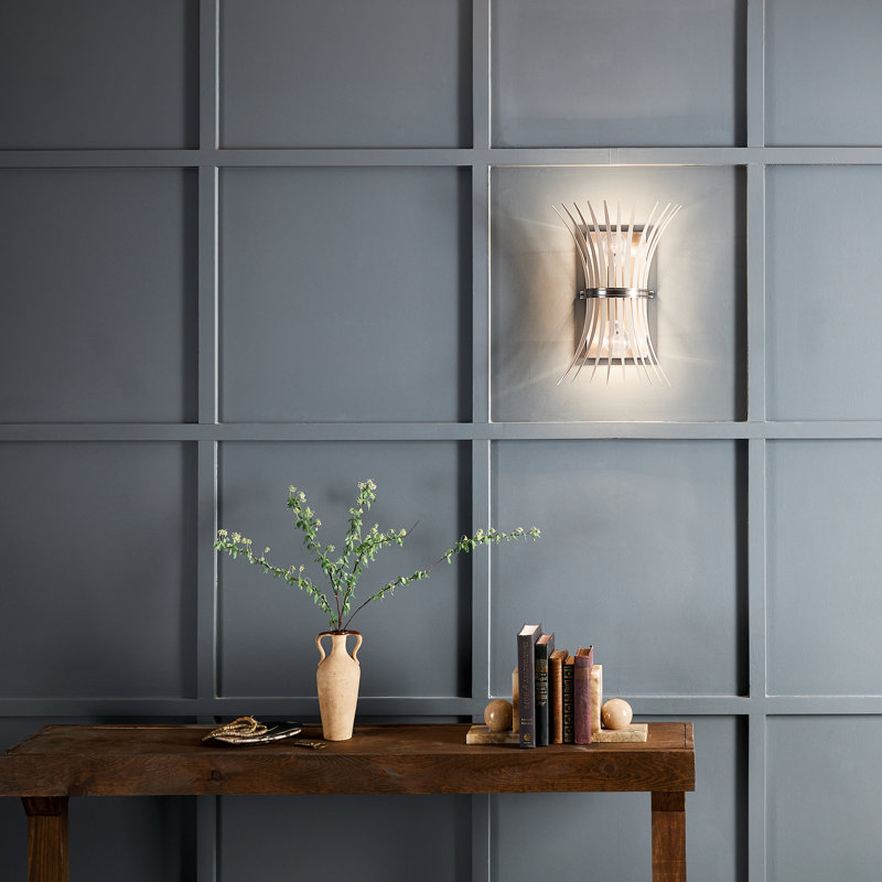 Flush Mounted Sconce, Brushed Nickel