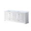 Meuble-lavabo double 84 po X P 22 po D, avec plateau en marbre de Carrare-117844119