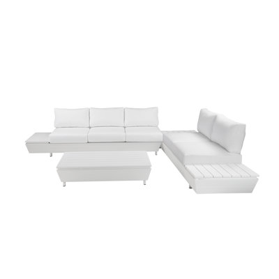 Yacht 3 Piece Outdoor Sectional Grey