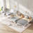 Twin Over Twin & Twin Bunk Beds For 3, Twin XL Over Twin & Twin Bunk Bed Metal Triple Bunk Bed, White-1554565408