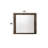 Rustic Walnut Finish Mirror