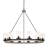 Philadelphia 12 - Light Dimmable Wagon Wheel Foyer Chandelier with Hand Blown Glass Accents-2045999880