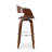 Bar Stool With Faux Leather Upholstery-52854961
