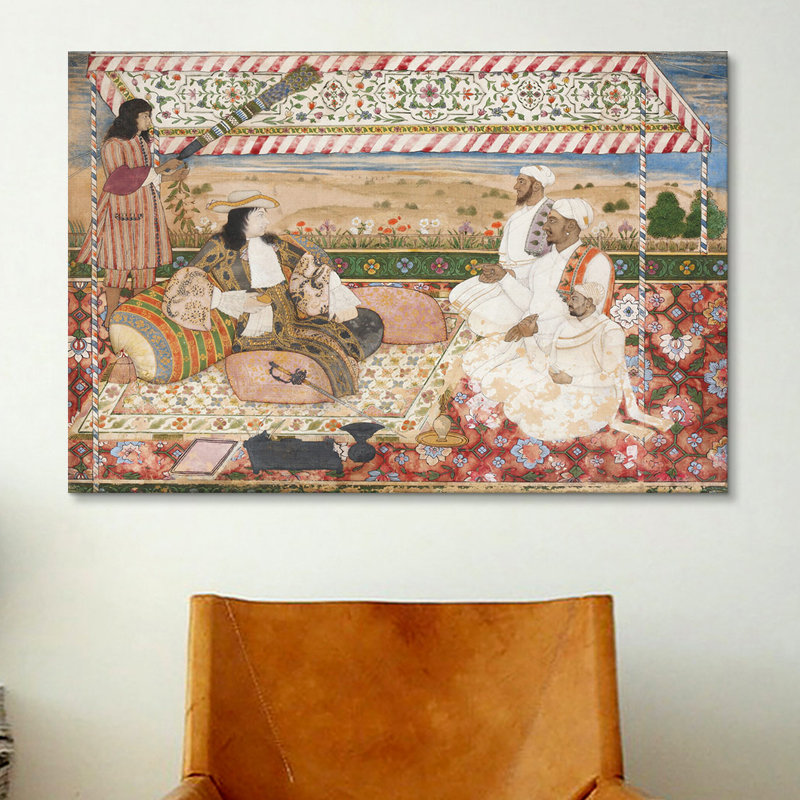 "the darbar of cornelis van cabinet bogaerde" , reproduction d’art sur toile islamique, H 40 po x l 60 po x P 1,5 po