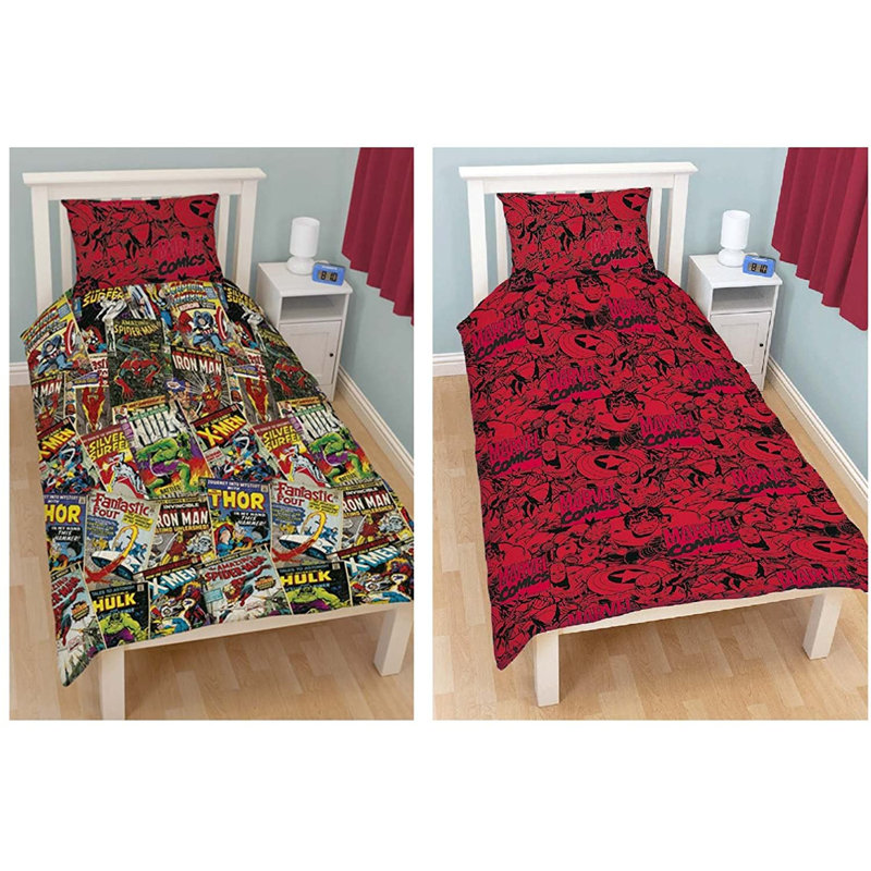 Marvel Comics Avengers Bedding Duvet Cover Set, Double - 2 Standard Pillowcases