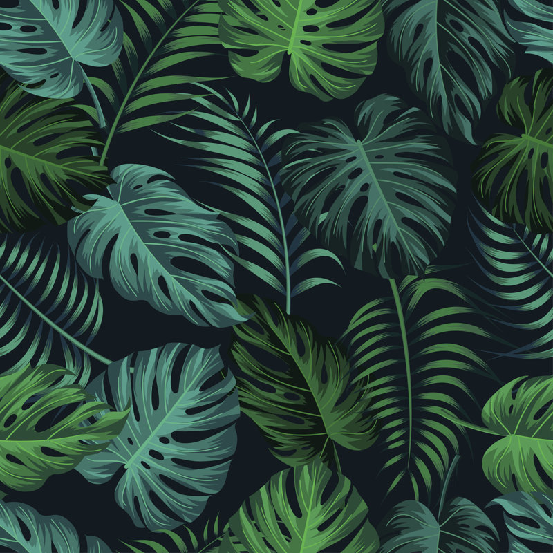 Illustration florale, H 12 po x l 12 po