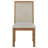 Elyssa Upholstered Side Chair Natural Brown