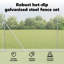 Vidaxl Welded Wire Fence With 7 Posts Steel-114858596-114858598