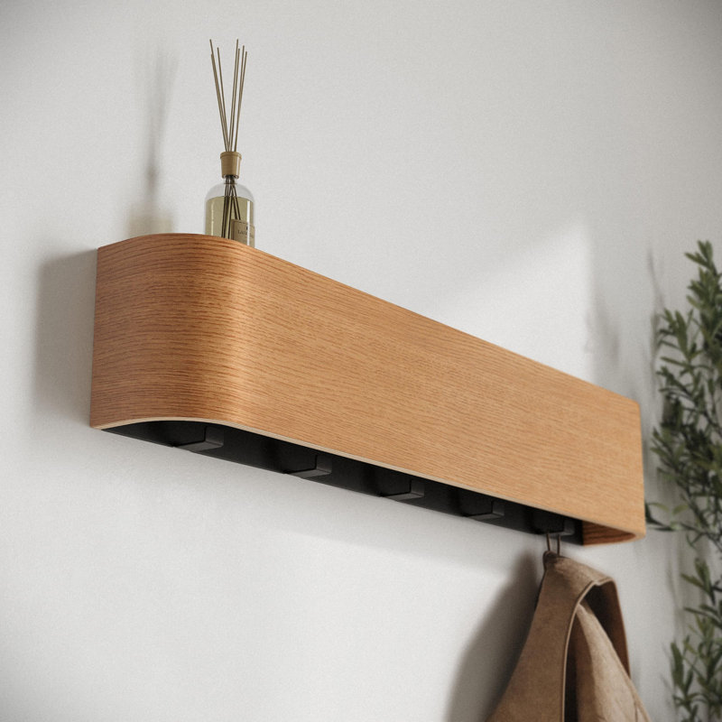 Wall-Mounted Coat Rack, Oak
