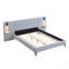 Lit tapissier Chic Linen avec lumières et tablettes intégrées-952654404