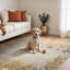 Peter Abstract Modern Marble Mustard Rug-2027331008