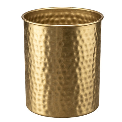 Hand Hammered Metal Kitchen Utensil Holder