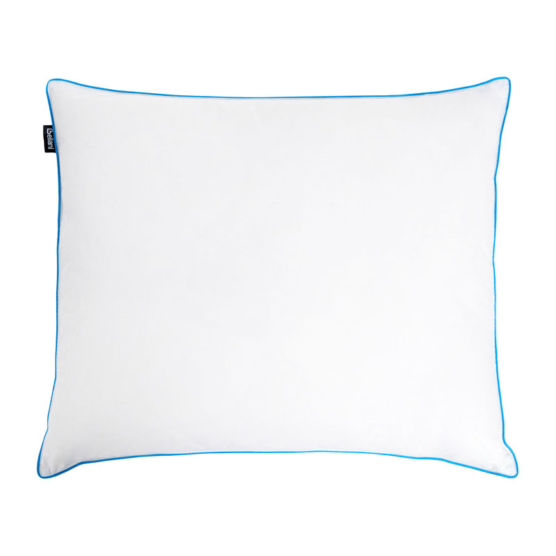 Bed Pillow ANETO Low Duck Feathers and Down 50 x 60 cm White, 8cm, 50 x 60 cm