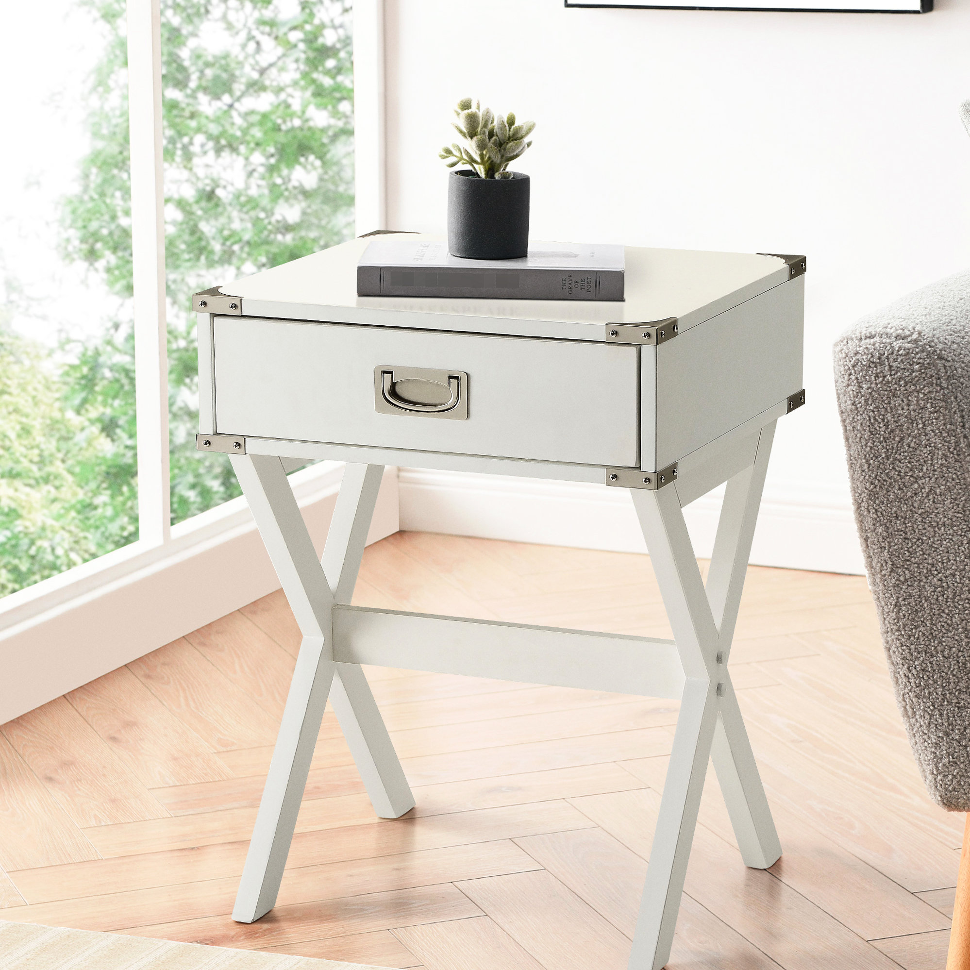 Latitude Run® 1 End Table - Provides Extra Storage Space Modern With ...