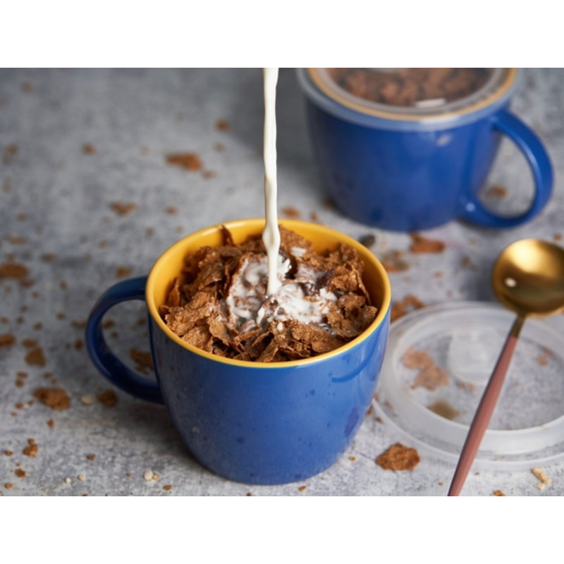  25 oz Bol à soupe, Bleu / Orange