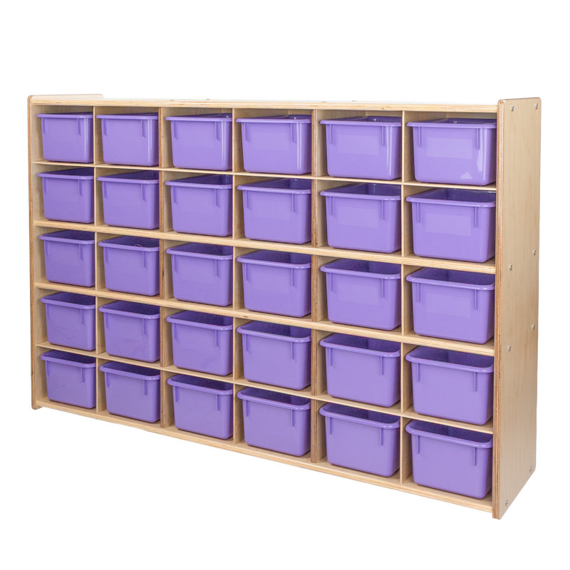 Casier avec bacs Contender, Assemblé, Mauve