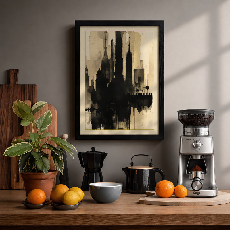 Urban Verticals Industrial - Print, A1 - 84.1 x 59.4 cm, Black