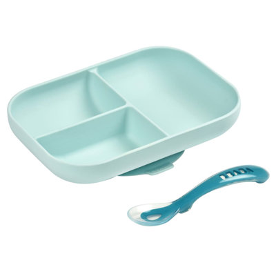 Beaba 2 Piece Compartment Baby Plate Set