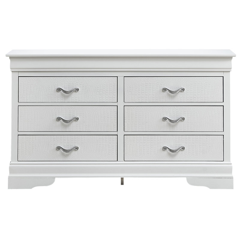 Commode Glana Furniture Lorana G6500-D, Blanc
