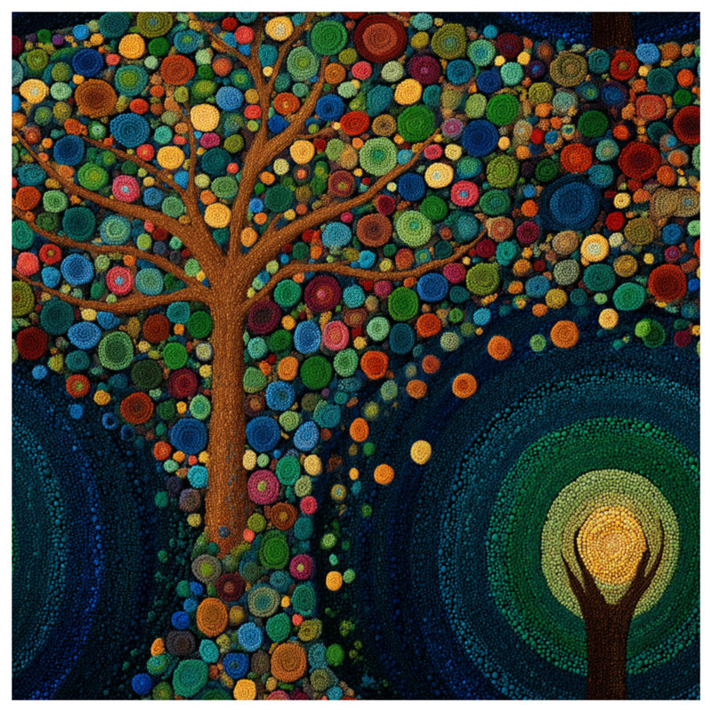 Coussin Tree, 14 X 14 pouces