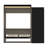 Armiead Murphy Bed with Shelves and Pull-Out out Dewsk-429139093-429139095