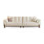 Canapé modulaire blanc en cuir véritable-1746874263
