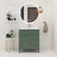Meuble-lavabo simple 30 po avec plateau en résine Shilee-787780547