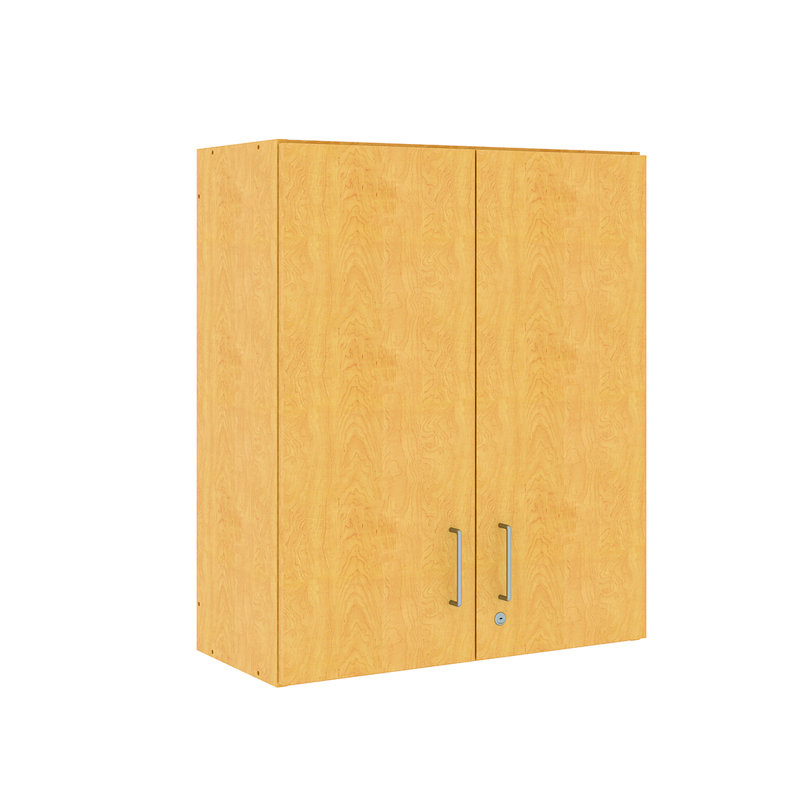 Armoire murale de rangement à 3 niveaux Tot Mate, Oui, Érable