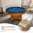 Round Solid Wood Home Standard 5'Pool Table