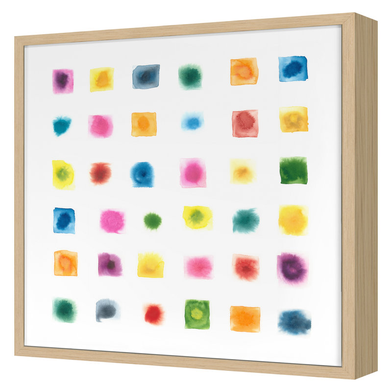Test Pattern " Test Pattern 1 " by Renee Stramel, Nordic Oak, 24" H x 24" W x 1.5" D