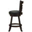2 tabourets de comptoir - Design pivotant, noir, coloré, pour la cuisine et la salle à manger en cappuccino et chaises hautes, choix de sièges relaxants, style moderne, tissu
