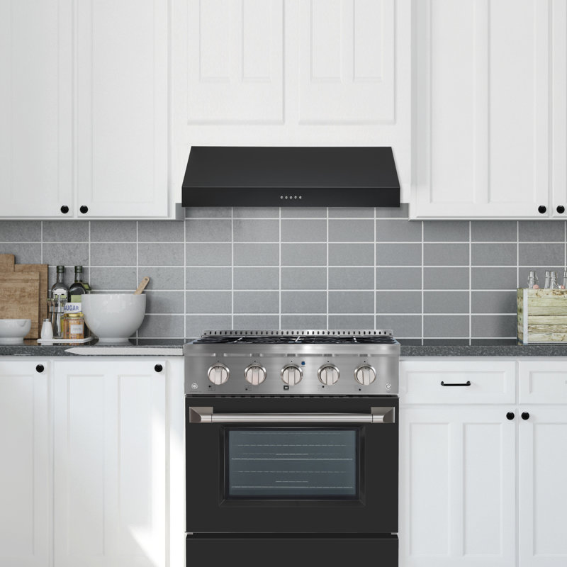 Ancona Stainless Steel 440 CFM Ducted (Vented) Under Cabinet Range Hood with Mesh Filter