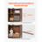5 Tiers Narrow Bookshelf, 53 in Wooden Open Bookcase with Height-Adjustable Shelf, Freestanding Tall Display Storage Floor Bookcase Bookshelf for Library, Bedroom, Living Room, Office, Brown