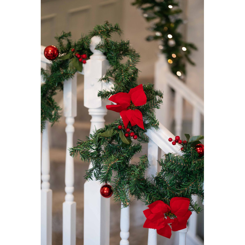 274cm Lighted Faux Pine Garland with Lights