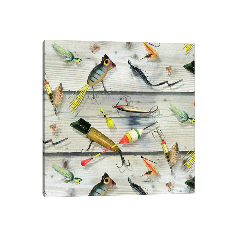 Lure Toss by Giordano Studios - Wrapped Canvas Print, 45.72 cm H x 45.72 cm W x 1.91 cm D